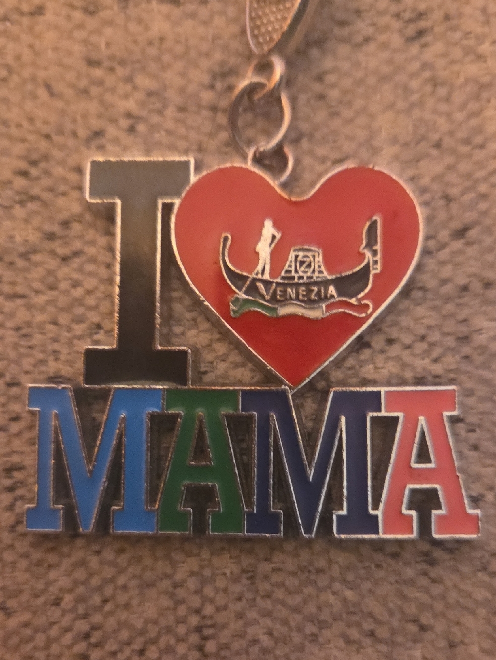 🇮🇹 "I ❤️ MAMA" Venice (Venezia) Charm Keychain 🇮🇹